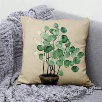 ราคา FAZOZO Home Textile Store ปลอกหมอนผ้าลินินสำหรับตกแต่งผ้าหุ้มเบาะโพลีสเอสเตอร์ลายนกใบไม้ดอกไม้หมอนอิงโซฟาห้องบ้านปลอกหมอนประดับรถ (18736222370)