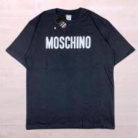 ราคา เสื้อยืด พิมพ์ลายโลโก้ Moschino สีดํา (17549079405)