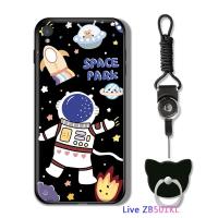 ราคา ฟรีแหวนนิ้วมือ Lanyard ECASE เคสมือถือเคสโทรศัพท์เคส ASUS Zenfone Max M1 ZB555KL X00PD Max Pro M1 ZB601KL ZB602KL X00TD Live ZB501KLCase สำหรับสาวการ์ตูน NASA UFO นักบินอวกาศปลอกซิลิโคน TPU กรณีโทรศั 
