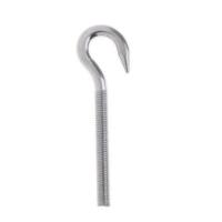 ราคา แพคคู่ 2 ตัว Heavy Duty 304 Stainless Steel Hook Bolt Eye Screw Threaded Bolt Silver M10 2450 (1336676572)