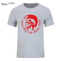 ราคา NEW Diesel only the brave Diesel print men tshirt funny fashion T shirts cool shirt for men men casual top Harajuku T shirt เสื้อเชิ้ตแขนสั้น (1090630305)