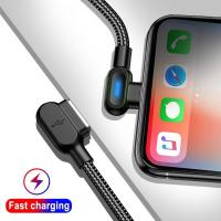 ราคา 0 25 1 2 เมตร 90 องศา USB Type C สายเคเบิลข้อมูล M icro USB สายฟ้าชาร์จสำหรับ iPhone x XR XS สูงสุด 6 6 วินาที 7 8 บวก LED สายโทรศัพท์มือถือ (2081632978)