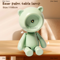 ราคา Hot Sale โคมไฟตั้งโต๊ะรูปหมีขนาดเล็กโคมไฟ LED สำหรับกลางคืนโคมไฟตั้งโต๊ะรูปทรงหมีน่ารักอุปกรณ์ตกแต่งบ้านตุ๊กตาบ้าน (20971326841)