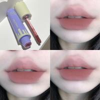 ราคา HKHO Lipstik Tahan Lama โคลนโคลนเพื่อความขาวของริมฝีปากทรงกรวยไอศกรีมเนื้อแมททำจากกำมะหยี่ (20698247558)