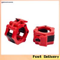 ราคา Broadfashion 1 Pair Barbell Clips Olympic Barbell Clamps Dumbbell Buckle 1 Inch Weight Lifting Bar Clamp For Gym Fitness Exercise Body (20641970457)