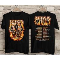 ราคา พร้อมส่ง KISS End Of The Road World Tour เสื้อยืดวงร็อคเสื้อยืดวินเทจ (20331667413)