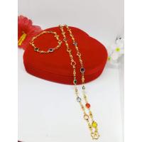 ราคา เซ็ตสร้อยคอนพเก้าสีทอง (8089079310)