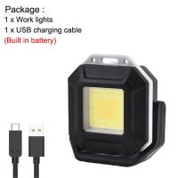 ราคา Asafee portable key light 1125 Multifunctional Rechargeable COB Work Lamp Mini Keychain LED Light 9 light modes Strong Magnetic Camping Fishing Lampu Type C IPX4 Waterproof (21188343361)