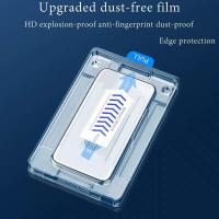 ราคา กันลายนิ้วมือฟิล์มกระจก iphon กระจกนิรภัย พร้อมด้วยกรอบช่วยติดฟิล์ม กันลายนิ้วมือ จัดตำแหน่งตรงกับฟิล์มโดนอัตโน ฟิล์มกระจก สําหรับ iPhon X iPhon 11 iPhon 12 ฟิล์ม iPhon 13 iPhon 13mini ฟิล์มกระจกไอโฟน