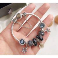 ราคา สร้อยข้อมือ Pandora สร้อยข้อมือเงินแท้ 925 ซื้อจี้ของขวัญแฟนใหม่ ASSA0215631 (19361905920)