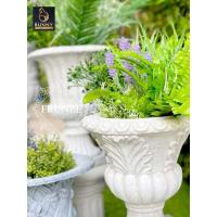 ราคา กระถางโรมันลายใบไม้ ฟรุนเซ่ FRUNZE กระถางปูนปั้น จัดสวน ประดับสวน แต่งสวน Bunny Brown (14377871064)