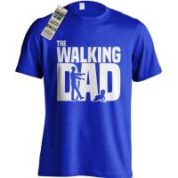 ราคา ผ้าฝ้ายแท้ The Walking Dad horror television series The Walking Dead Parody Funny Logo Cotton Tops Tees S 5XL (20889961329)