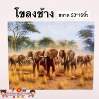 ราคา รูปภาพมงคล โขลงช้าง ช้าง ขนาด 20 16นิ้ว 51 41cm ม้าวิ่ง ม้าสีหมอก แปดเซียน บ่อปลาคราฟ ภาพฮวงจุ้ย เทพเจ้าจีน ช้างคู่ (9757077185)