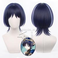 ราคา Genshin Impact Wanderer Cosplay Wig Game Wanderer Scaramouch Cosplay Synthetic Hair Short Halloween Party Wig Wig Cap (19785232242)