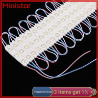 ราคา Ministar 20ชิ้น DC12V 2835 SMD 3โมดูล LED ฉีดกันน้ำ IP67ตกแต่ง2835บาร์แข็งแผ่นเรืองแสงสีขาวเย็น (20045074201)