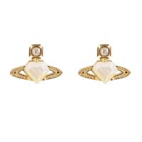 ราคา พรีเมี่ยมรุ่น VIVIVIENNE ดาวเสาร์ตัดต่างหูอัญมณีขนาดเล็กและประณีตร้อยต่างหู (19614031532)