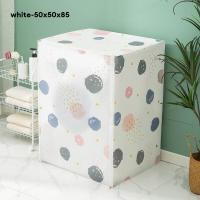 ราคา DANLE จัดส่งฟรี ผ้าคลุมเครื่องซักผ้า ฝาบน ฝาหน้า Washing Machine Cover ที่คลุมเครื่องซักผ้า ลายน่ารัก พลาสติกคลุมถังซัก มีซิปเปิดปิดง่าย มีสายรัดสำหรับถอดและซัก มีทั้งผ้าคลุมฝาบนและฝาหน้า (19270303008