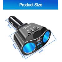 ราคา ET Game TH ที่ชาร์จในรถยนต์ Car Charger QC3 0 4 8A 2USB 12 24V ชาร์จมือถือ ชาร์จแอนดรอยด์ Bluetooth 5 0 Car Music Player Bluetooth USB Car Charger 2 Sockets (19212801743)
