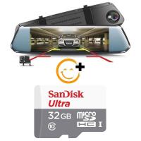 ราคา พร้อมส่ง กล้องติดรถยนต์ T3000 SUPER HD 1296p Car Camcorder กล้องกระจกติดรถยนต์หน้าหลัง (14449196968)