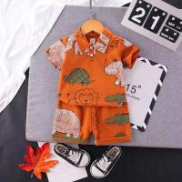 ราคา เสื้อผ้าเด็กผู้ชาย ชุดเด็กผู้ชาย 0 4 ขวบ เสื้อโปโลเด็ก ชุด 2 ชิ้น เสื้อยืดลายการ์ตูน กางเกงขาสั้น (16453953180)