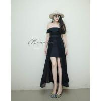 ราคา TW4058 แม็กซี่เดรสปาดไหล่ผ่าหน้า (6424472388)