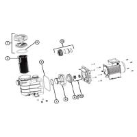 ราคา อะไหล่ปั้มสำหรับสระว่ายน้ำ ยี่ห้อ HAYWARD รุ่น SwimPro ฝากลมแบบหมุนเกลียว (21224373178)