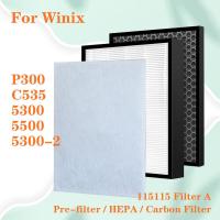 ราคา เปลี่ยนกรองอากาศสำหรับ Winix U300 P300 WAC9500 9500 9000เครื่องกรองอากาศเข้ากันได้กับ HEPA และเปิดใช้งานตัวกรองคาร์บอน (20776177878)
