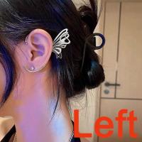 ราคา Fashion Butterfly Earrings Ear Cuff set Chain Tassel Dangle Ear Cuff Wrap Korean Earrings Ear Clip giftFactory Wholesale (13982192589)