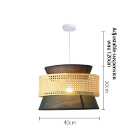 ราคา โคมระย้าไม้ไผ่สานแบบมีสไตล์โคมไฟหวายตะวันออกเฉียงใต้โคมไฟแขวนตกแต่งบ้านน้ำชาและไฟตกแต่งร้านอาหารแบบแขวนโคมไฟแขวนไฟตกแต่ง (21031931833)