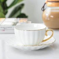 ราคา Ceramics Coffee Cup High Grade Afternoon Tea Cups Pink Cute Creative Porcelain Cup Elegant Home Flower Red Tea Cup (12151601917)