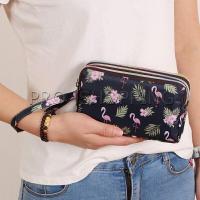 ราคา Pro กระเป๋าสตางค์ 3 ช่อง กระเป๋าใส่มือถือ กระเป๋าผ้า คล้องมือ ladies bag (18614622839)