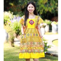 ราคา ชุดเดรสผ้าฝ้ายเมือง ชุดพื้นเมือง ชุดแอ่วเหนือ (10981165710)