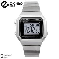 ราคา Z CHRO แท้ 100 นาฬิกาสายแสตนเลส ดูวันที่ ตั้งปลุก จับเวลา ฟังก์ชั่นเพียบ พร้อมส่ง แถมฟรีกล่องนาฬิกา (524676238)