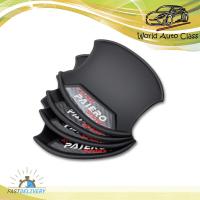 ราคา เบ้ากลม เบ้าถ้วย เบ้ารองมือเปิดประตู เขียน Pajero Sport สีดำด้าน 4 ชิ้น 4ประตู Mitsubishi Aftermarket Pajero Sport Montero Sport ประตู ปี2005 2019 (8956919790)