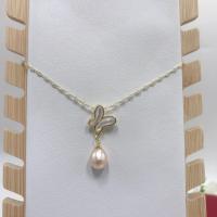 ราคา สร้อยคอมุกไข่มุกน้ำจืดธรรมชาติสร้อยคอมุกสีทอง14K แบบฉีดง่ายสร้อยคอมุก Kuanghui (19814143127)