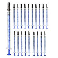 ราคา 20Pcs 1Cc Syringes Caps Syringe Individually Sealed 1Ml Plastic Without Needle for Liquid Dog Syringe Glue Applicator (19334328003)