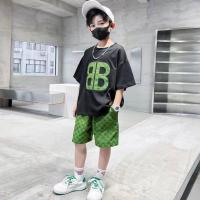 ราคา pandu ชุดสูทเด็กโต ชุดเด็กผู้ชาย4 11ปี ชุดเด็กผู้ชายเท่ๆ ชุดเด็กฮิปฮอปสไตล์ ชุดสาวเท่ เสื้อผ้าฤดูร้อนสำหรับเด็ก (18762535926)