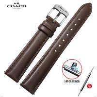 ราคา ใช้แทน สายนาฬิกา สายนาฬิกาหนังแท้ COACH สายนาฬิกาผู้หญิง boyfrien ชั้นบนสุดสายหนังวัว 12 มม 20 มม (18981536521)