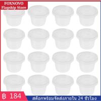ราคา FOXNOVO 100ชิ้นถ้วยซอสใช้แล้วทิ้งภาชนะใส่ซอสขนาดเล็กถ้วยวุ้นพลาสติก ใส (11385786613)