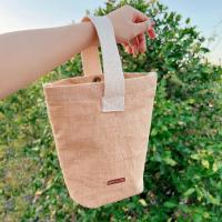 ราคา กระเป๋าหิ้ว กระเป๋าถือ ทรงถัง MINIMAL ผ้ากระสอบ ผ้าดิบงานมินิมอลแต่งลายไม่ซ้ำแบบ (16001943141)