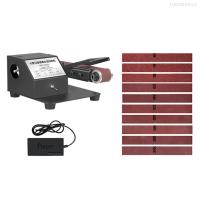 ราคา เครื่องขัดเครื่องขัดส้นเท้าขัดกระดาษทรายไฟฟ้าเครื่องขัดกระดาษทรายขนาดเล็กในแนวตั้งและแนวนอน250วัตต์เครื่องขัดทรายขนาดเล็กสายพานควบคุมความเร็วได้7สปีดพร้อม10กระดาษทรายสำหรับขัดจานอะคริลิกไม้โลหะ ขนาดสา