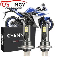 ราคา หลอดไฟหน้า LED สำหรับ Yamaha YZF R3 2015 2016 2017 6000K สีขาวพลังงานสูง Qty2แทนที่ฮาโลเจน CG (16566468274)