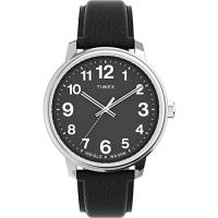 ราคา Timex Mens Easy Reader 43mm Watch Black Silver Tone Black (20426552314)