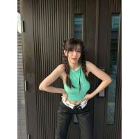 ราคา เสื้อสายเดี่ยวบังทรง ผ้าคอตตอน สายเดี่ยวสายฝอ เเนวสปอร์ต ใส่เล่นโยคะ ใส่สบาย ไม่มีฟองน้ำ (18742538389)