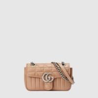 ราคา Gucci กระเป๋า GG Marmont matelassé mini bag (21228319400)