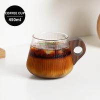 ราคา BINCOO ถ้วยกาแฟอิตาเลียนถ้วยน้ำมีด้ามจับไม้ถ้วยกาแฟแก้วสำหรับใช้ในสำนักงานและในครัวเรือนขนาด280มล 450มล (19181195795)