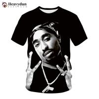 ราคา 2022 New Fashion Rapper Tupac Tops 3D Printed 2Pac T Shirt Men Casual Hip Hop Short Sleeve Harajuku Streetwear Oversized T shirt (16656037902)