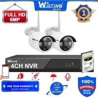 ราคา Wistino กล้องวงจรปิด ชุดกล้องวงจรปิดไร้สาย 2CH FHD 3MP 6MP CCTV WiFi Wireless Kit 6MP ล้านพิกเซล กล้อง IP Camera ตัว พร้อมเครื่องบันทึก NVR (21301856052)