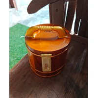 ราคา RTTกระปุกออมสิน ถังออมสินไม้ ถังไม้สักกลม ไซส์5 5 นิ้ว piggy bank กระปุกออมสินไม้สัก ถังใส่เงินไม้สัก (9270012)