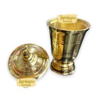 ราคา โกศ โกศทองเหลือง โกศกระปุก โถใส่กระดูก โกศอัษฐิ ขนาด5นิ้ว 6นิ้ว 7นิ้ว ทองเหลืองแท้100 (9983774349)